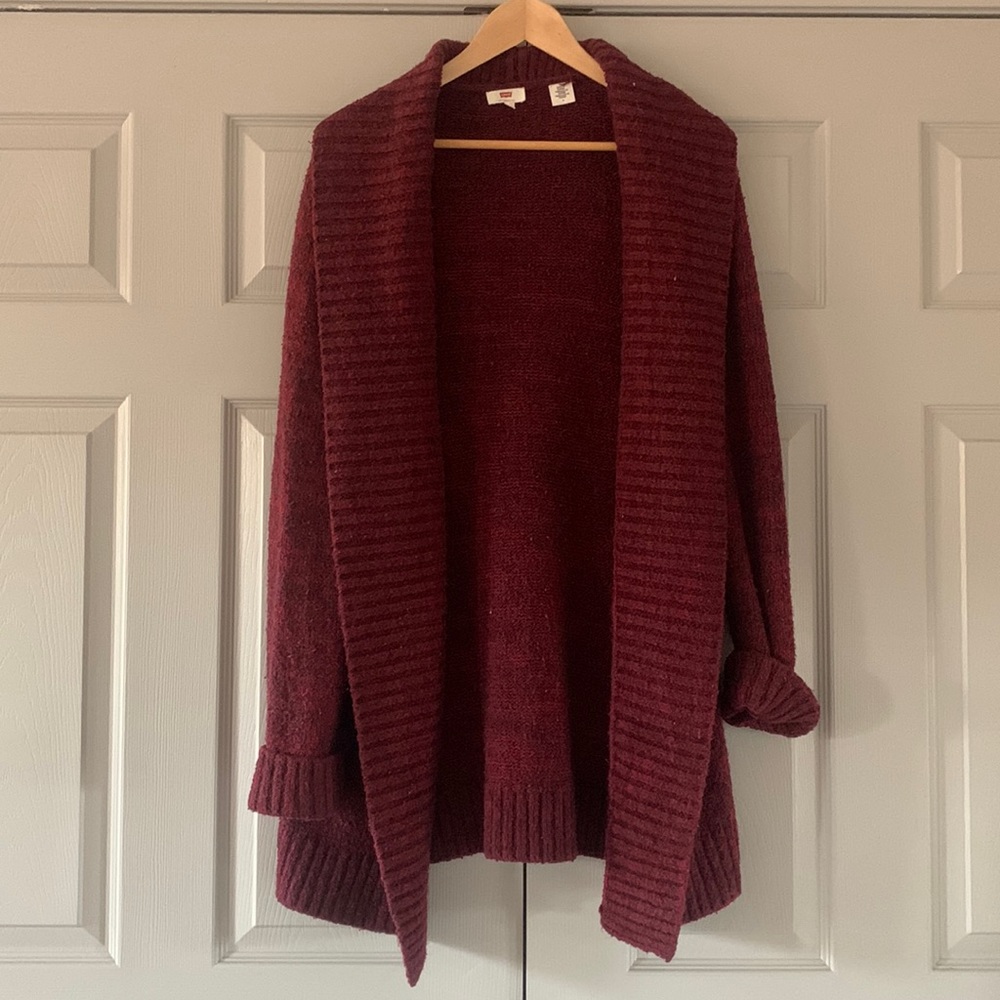LEVI’S Chunky Open Front Longline Cardigan